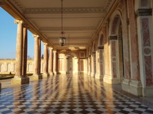 Domain of Versailles Castle- Great Trianon at sunset