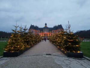 Christmas decorations at the Vaux Le Vicomte castle Maincy Paris area