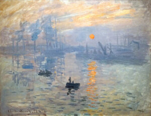 Nousevan auringon vaikutelma, Claude Monet