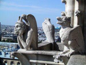 Gargoyles on the roof of Notre Dame de Paris